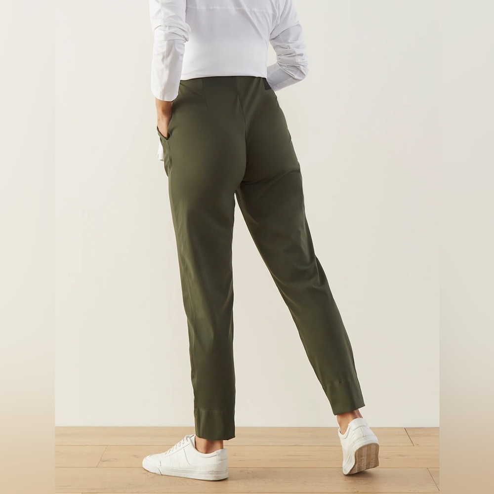 Aday Turn It Up Pants in Olive Green - Picture 7 of 8